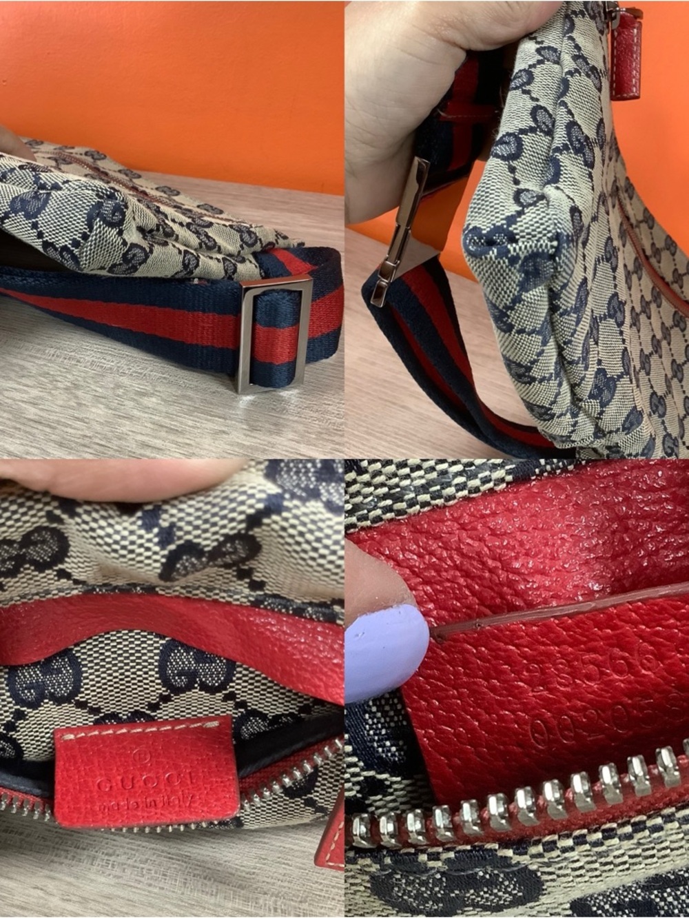 Gucci Signature Monogrammed Double Pocket Belt Bag - Picture 13 of 13